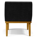 Ver imagem 2 de Kit 2 Poltronas Decorativas Para Sala De Estar E Recepção Beatriz W01 Couríssimo Preto - Lyam