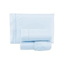 Ver imagem 2 de Lençol Solteiro 400 Fios 3 Peças - Azul