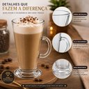 Ver imagem 5 de Kit 6 Xicara Cafe Alta Suco Taca Capuccino Jogo Caneca Vidro