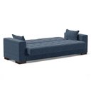 Ver imagem 3 de Sofá Cama 2 Lugares Para Sala De Estar Suede Azul Marinho