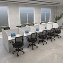 Ver imagem 1 de Espaço de Trabalho Call Center para 10 Pessoas Cz 4,60m F5 Cor:cinza