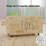 Baú de Madeira Toys Organizador para Brinquedos com Rodinhas - 2