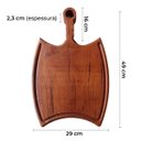 Ver imagem 2 de Tábua para Churrasco Country em Madeira Nobre Maciça Artesanal