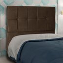 Ver imagem 3 de Cabeceira Queen 1,60m Lisboa Suede Marrom