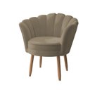 Ver imagem 1 de Poltrona Cadeira Decorativa Recepção Salao Quarto Menina Cor:capuccino