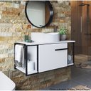 Ver imagem 7 de Gabinete Susp e Cuba Marmore Sintetico P1019x941012 Branco Branco Pp