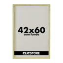 Ver imagem 1 de Moldura A2 42x60cm com Fundo sem Vidro Quadro Poster Foto:carvalho