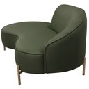 Ver imagem 7 de Sofá Curvo 03 Lugares 180cm Braço Esquerdo Thommy Pés Ouro Fosco Linho Verde - Casaepoltrona