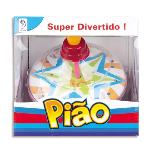 Brinquedo Pião Super Divertido com Luz e Som - Fenix