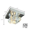 Ver imagem 2 de Spot Plafon Cristal K9 Sobrepor Laje Quarto Sala Ac662