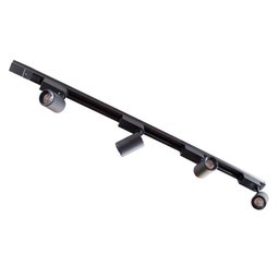 Trilho Eletrificado 1M + 4 Spots 7W 6000K Bivolt Preto St495 - 2