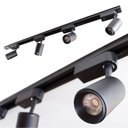 Ver imagem 1 de Trilho Eletrificado 1M + 4 Spots 7W 6000K Bivolt Preto St495