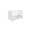 Ver imagem 2 de Berço Móveis Peroba Popy Retrô em MDF Branco Birlho