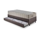 Ver imagem 7 de Bicama Box Solteiro Corino Linho 88x188x28 Cm com Colchão Airtech Ortobom Molas Ensacadas