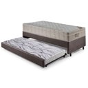 Ver imagem 3 de Bicama Box Solteiro Corino Linho 88x188x28 Cm com Colchão Airtech Ortobom Molas Ensacadas