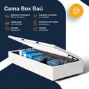 Ver imagem 6 de Cama Box Baú com Colchão de Molas Ensacadas Ortobom One Face Plenno Superpocket Solteiro 88cm