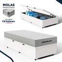 Ver imagem 2 de Cama Box Baú com Colchão de Molas Ensacadas Ortobom One Face Plenno Superpocket Solteiro 88cm
