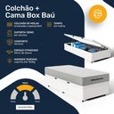 Ver imagem 5 de Cama Box Baú com Colchão de Molas Ensacadas Ortobom One Face Plenno Superpocket Solteiro 88cm