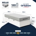 Ver imagem 3 de Cama Box Baú com Colchão de Molas Ensacadas Ortobom One Face Plenno Superpocket Solteiro 88cm
