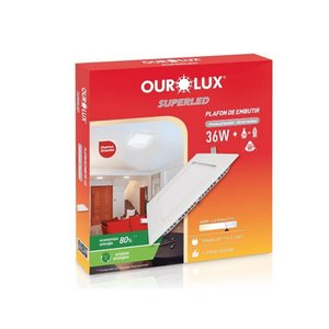 Luminaria Embutir Quadrada Led 36w - Ourolux