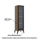 Ver imagem 2 de Cristaleira Malta com 1 Porta de Vidro - Castanho/Preto