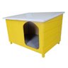 Casinha Cachorro 1 Água Em Madeira - Grande - Amarela - 1