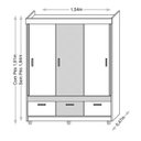 Ver imagem 4 de Guarda-Roupa Solteiro Popy 18495 Branco - Araplac