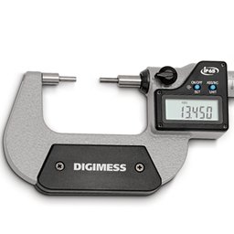 Micrômetro Externo Digital Pontas Finas Ø2x5mm - Cap. 0-25mm - Graduação de 0,01mm - Ref. 112.070a-n - 3