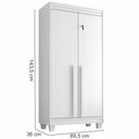 Ver imagem 4 de Armário Multiuso/Sapateira Rv Paris - Branca