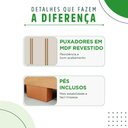 Ver imagem 6 de Guarda Roupa Casal Estônia 8 Portas 4 Gavetas MDF ACP Móveis - Linhamobília - Cinamomo/Off White