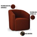 Ver mais imagens de Kit 2 Poltronas Stella Max Bouclê Terracota Base Giratória - D'Rossi