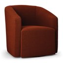 Ver imagem 7 de Kit 2 Poltronas Stella Max Bouclê Terracota Base Giratória - D'Rossi