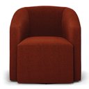 Ver imagem 5 de Kit 2 Poltronas Stella Max Bouclê Terracota Base Giratória - D'Rossi