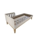 Ver imagem 6 de Cama Infantil com Pés em Pinus Milou Branco/Cinza Cristal