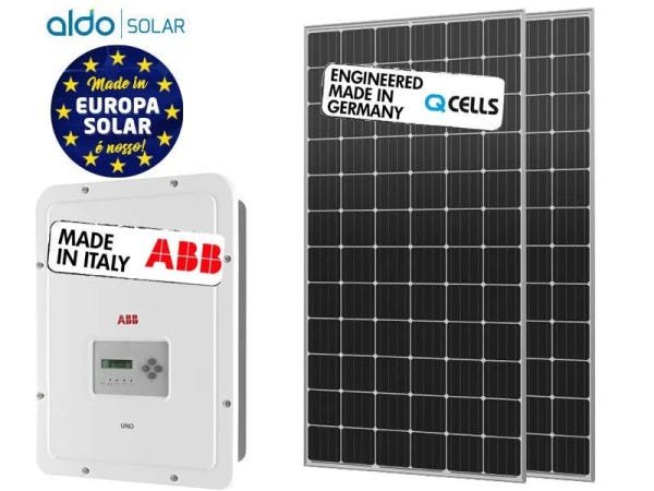 Gerador De Energia Abb Paraf Metal Aldo Solar Gef 365kwp Q Cells Mono Perc 365w Uno 33kw 2mppt