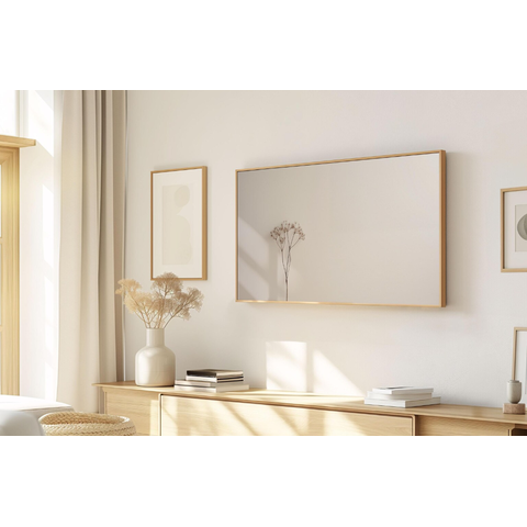 Quadro Decorativo N°180 115x70cm - Panorâmico Botânico - Ramo Seco Minimalista Wabi-Sabi - Rollflex