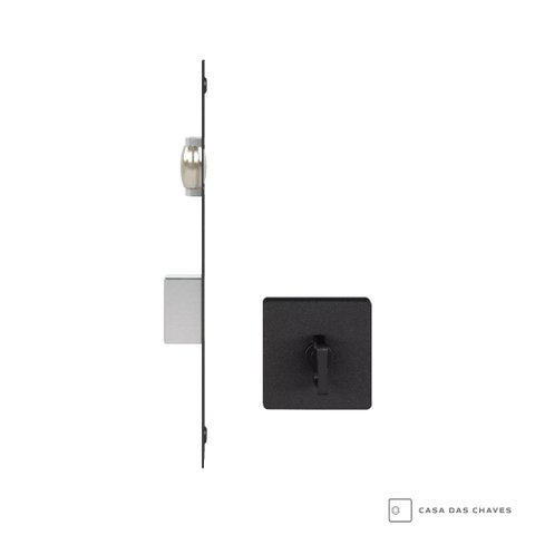 Fechadura Pado Rolete Banheiro Quadrada Reto