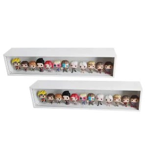 Expositor Funko Pop Mdf (médio) Branco, Portas em Vidro, Kit 2 Unidades - Dom Móveis
