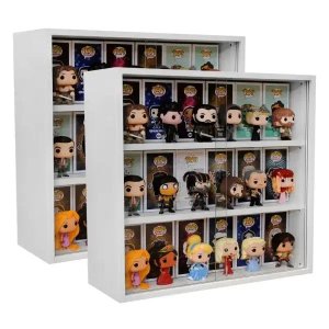 Expositor para Funko Pop Mdf 3 Vãos (para Caixas e Pops) Branco, Kit 2 Unidades - Dom Móveis