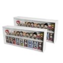 Ver imagem 1 de Expositor Funko Pop Mdf, Branco, 2 Vãos, Portas em Vidro, Kit 2 Unidades - Dom Móveis
