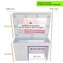 Ver imagem 7 de Penteadeira Camarim Mdf Completa 5 Gavetas, Espelho, Vidro, Parte Elétrica Pronta - Dom Móveis