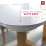 Aparador Slim Com Tampo de Vidro e Madeira Maciça Moveis Mix - 5