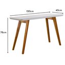 Ver imagem 3 de Aparador Slim Com Tampo de Vidro e Madeira Maciça Moveis Mix