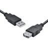 Cabo Usb a Macho X Usb a Fêmea 2.0 - 3m Extensor - Uamaf-3 - Pc - 10 - 1
