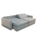Ver imagem 2 de Sofá Cama Sala de Estar 190cm Reclinável Retrátil Pés de Aço Preto com Almofadas Caixa Zero Chady Li
