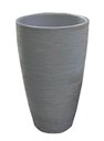 Ver imagem 4 de Kit 4 Vaso Planta 65x40 Oval Moderno Polietileno BGPLASTICOS CINZA CIMENTO 004