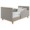 Berço Americano de Bebê Fendi MDF Vira Mini Cama Com Regulagem Altura E Pés Madeira - 7