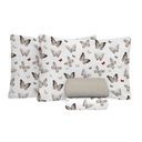 Ver imagem 1 de Jogo de Cama de Casal Percal 180 Fios - 100% Algodão Premium Linea - Kaki 7380