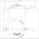 Ver imagem 2 de Panela De Pressão De Alumínio 4,5l Tramontina Antiaderente - 20582/420