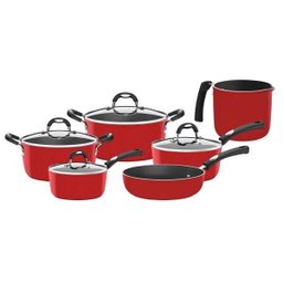 Conjunto De Panelas Mônaco 6 Peças Vermelha - Tramontina - 1